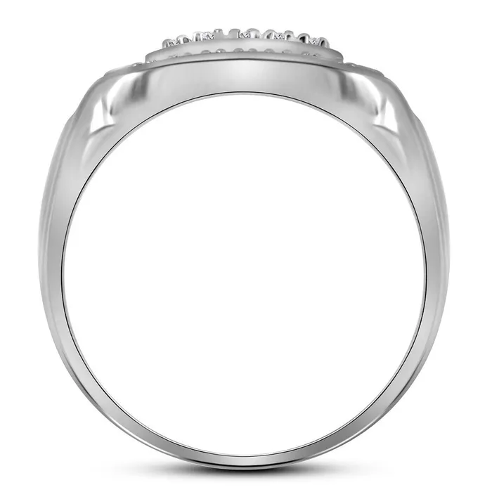 Rings GND Sterling Silver 110CtDia Fashion Mens Ring Size 9 578 grams