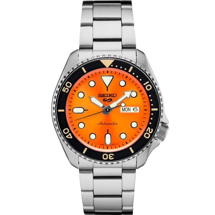 Seiko 5 Sports SRPD59 Orange Dial Automatic Watch seikosale Watches