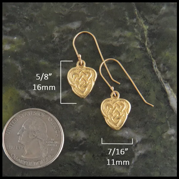 Walker Metalsmiths Earrings Gold Maggies Heart Earrings