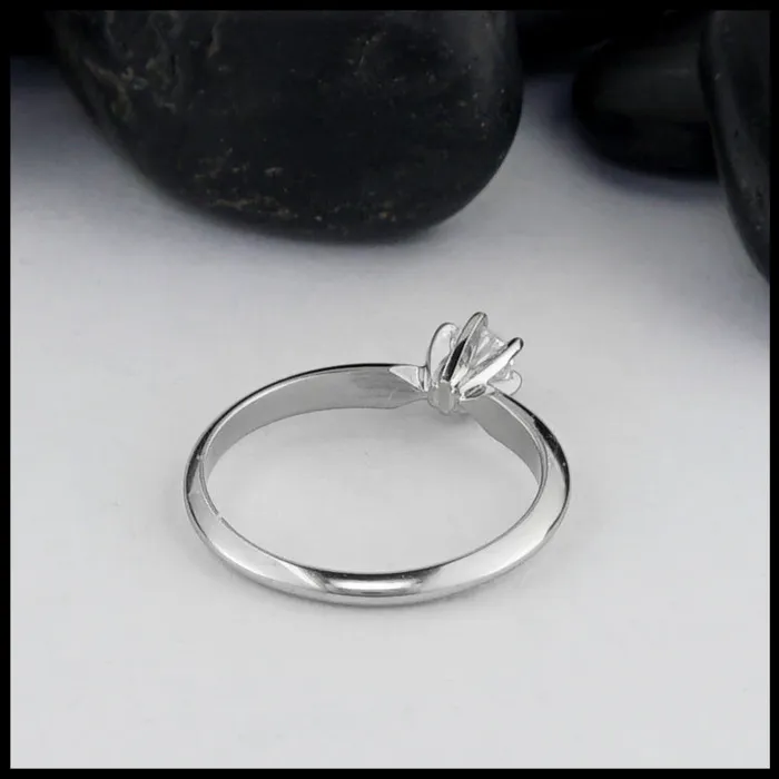 Walker Metalsmiths Rings Simple Gold Ring with Reclaimed Diamond